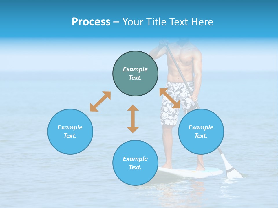 Man Oar Sporty PowerPoint Template