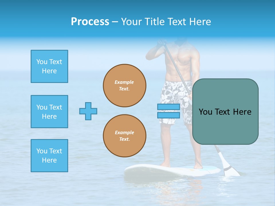 Man Oar Sporty PowerPoint Template