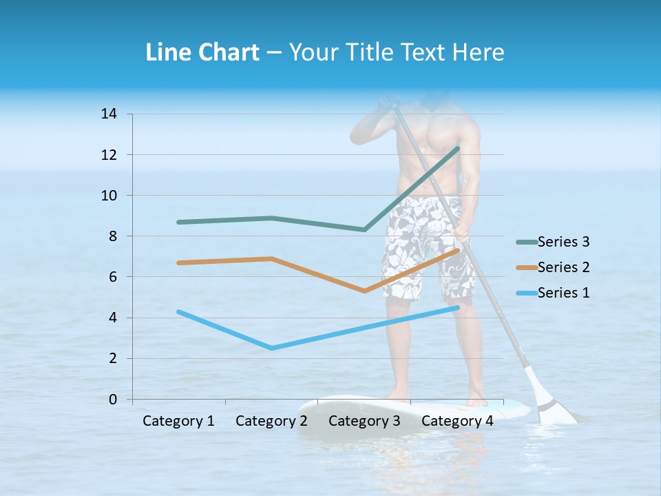 Man Oar Sporty PowerPoint Template