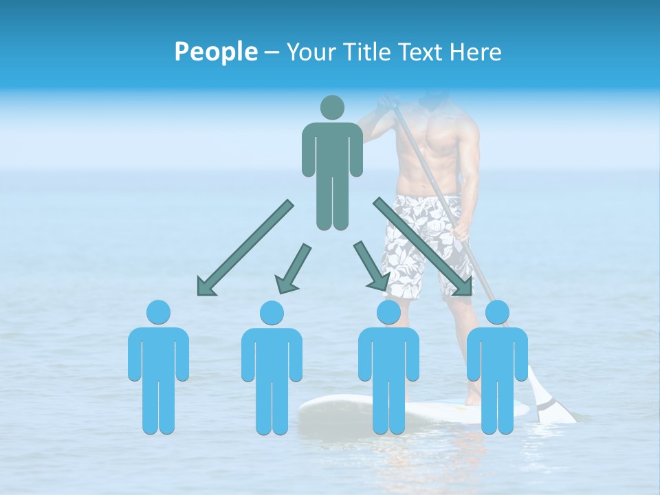 Man Oar Sporty PowerPoint Template