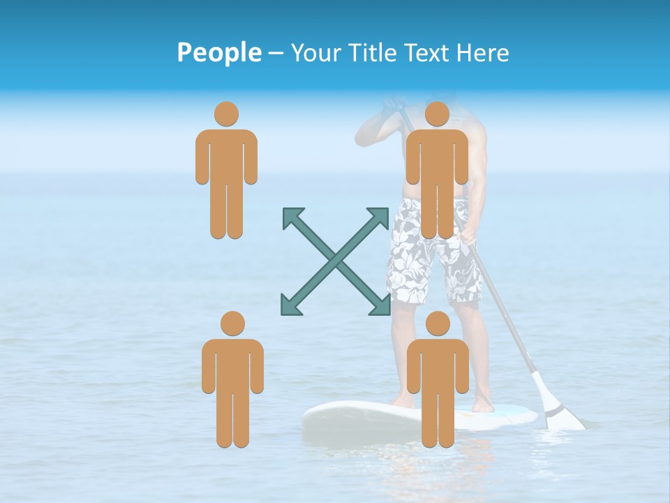 Man Oar Sporty PowerPoint Template