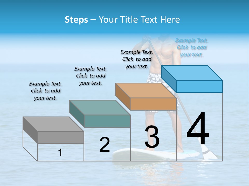 Man Oar Sporty PowerPoint Template