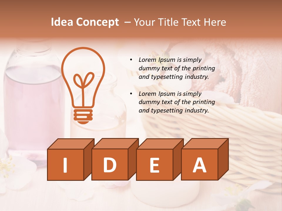 Aromatic Alternative Basket PowerPoint Template