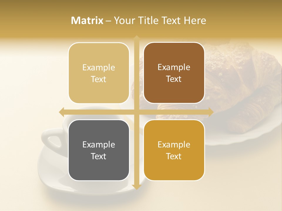 Aromatic Croissants Wake Up PowerPoint Template