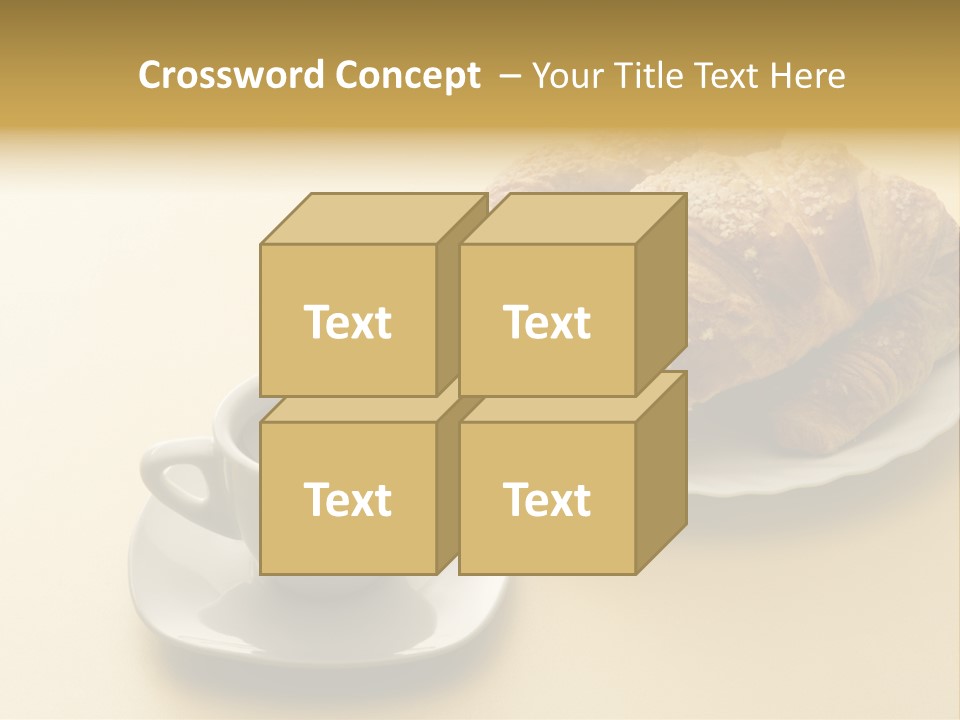 Aromatic Croissants Wake Up PowerPoint Template