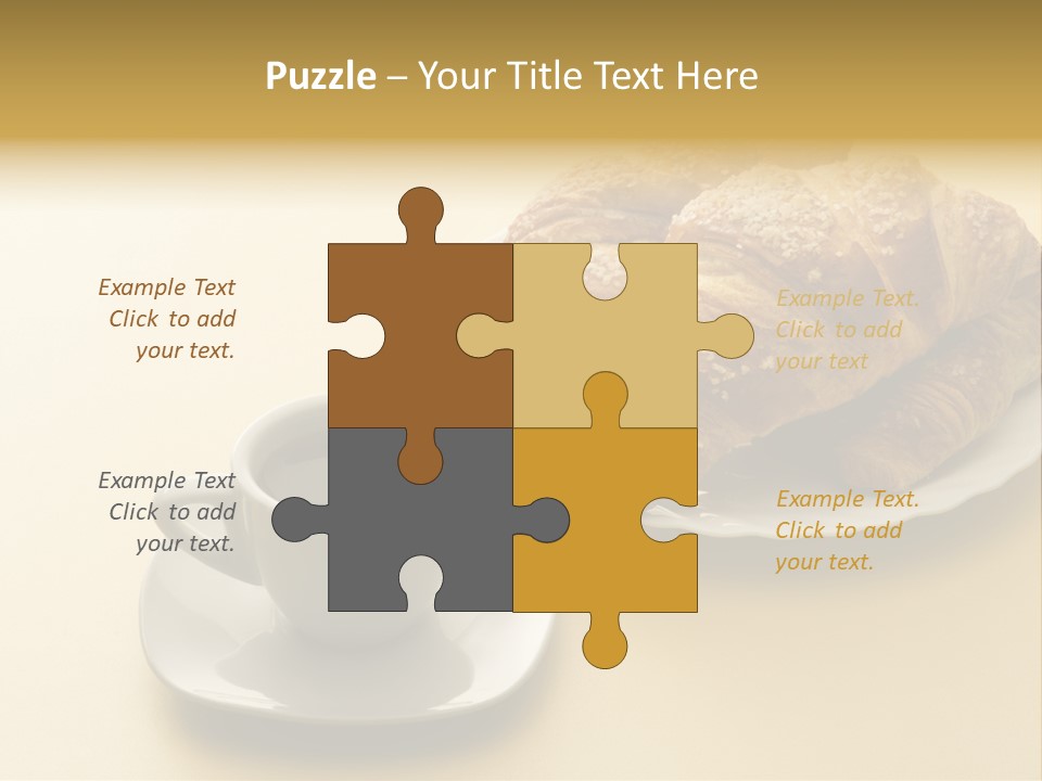 Aromatic Croissants Wake Up PowerPoint Template