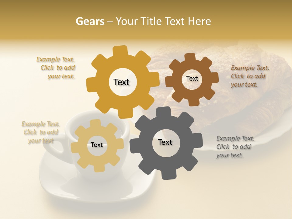 Aromatic Croissants Wake Up PowerPoint Template