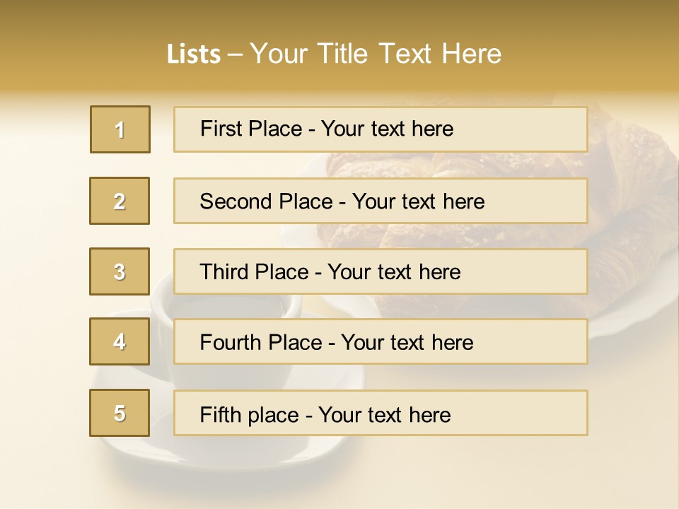 Aromatic Croissants Wake Up PowerPoint Template