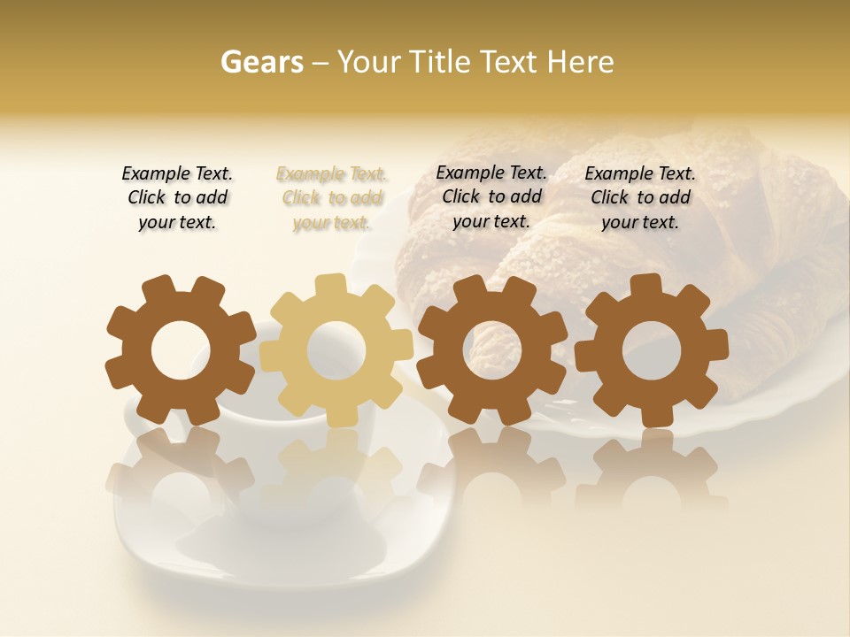 Aromatic Croissants Wake Up PowerPoint Template