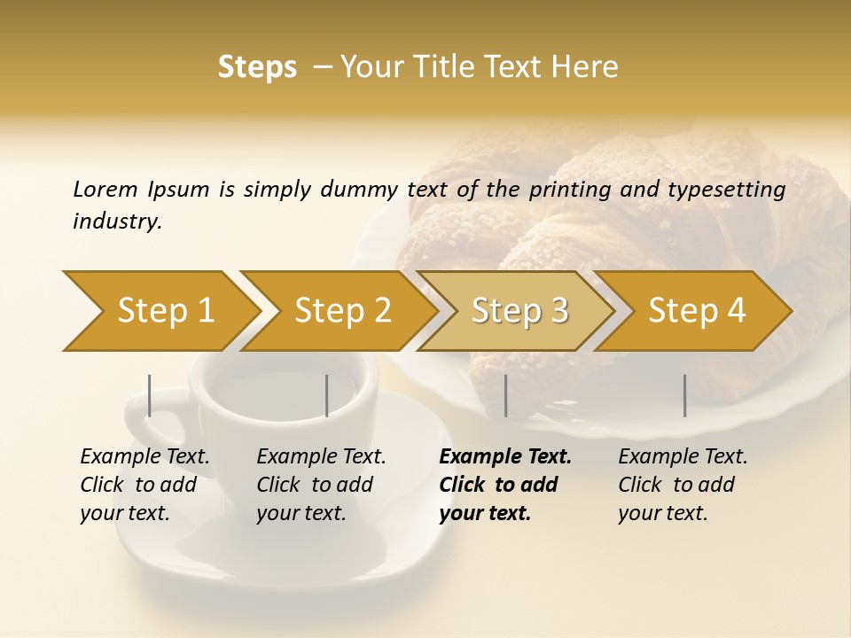 Aromatic Croissants Wake Up PowerPoint Template
