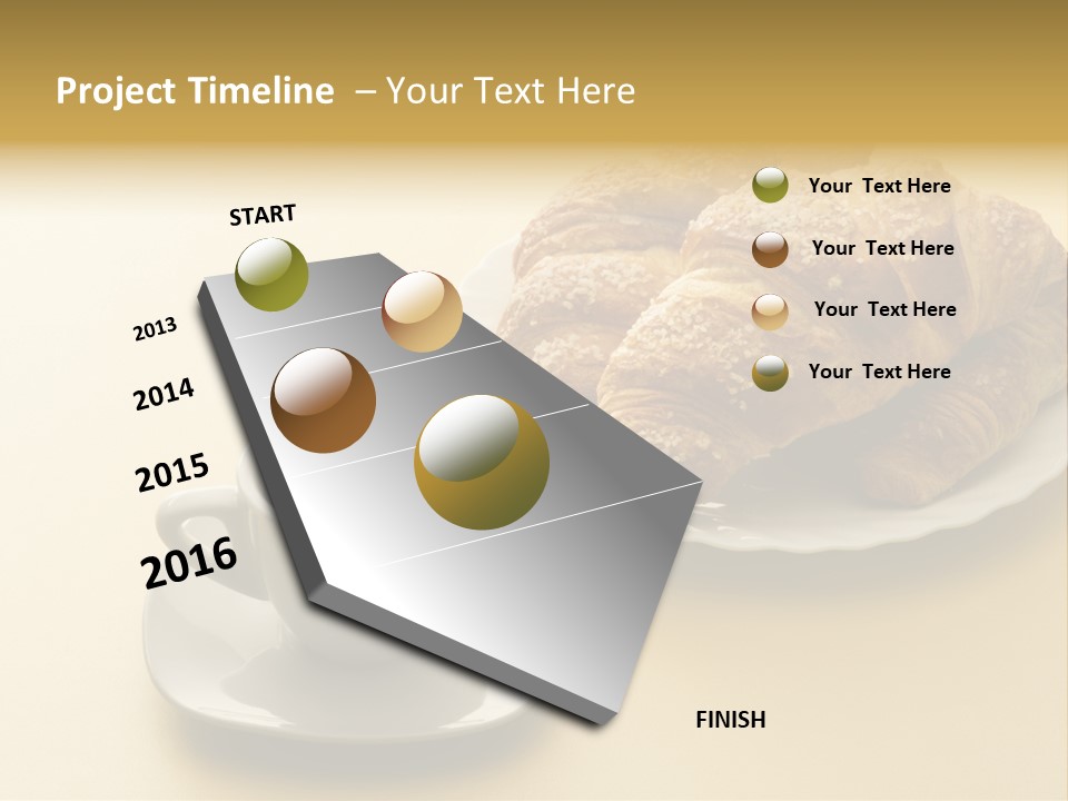 Aromatic Croissants Wake Up PowerPoint Template