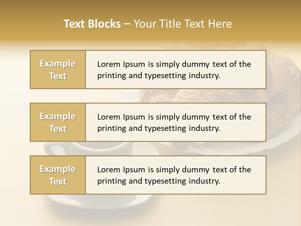 Aromatic Croissants Wake Up PowerPoint Template