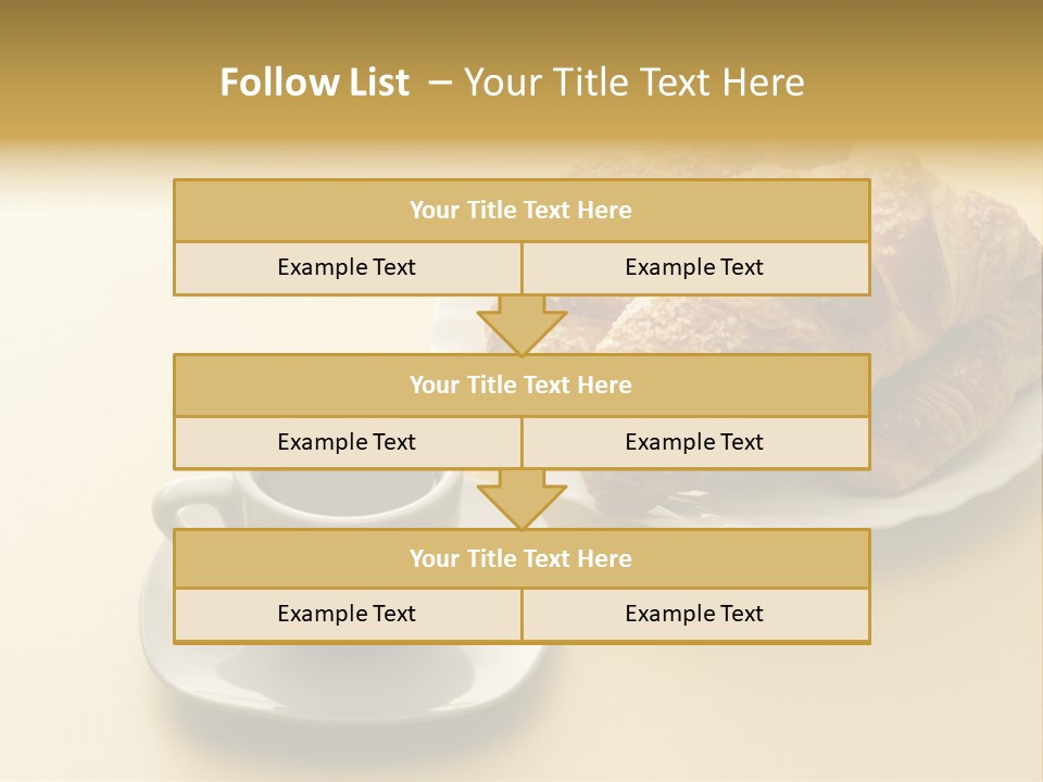 Aromatic Croissants Wake Up PowerPoint Template