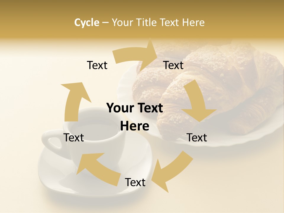 Aromatic Croissants Wake Up PowerPoint Template