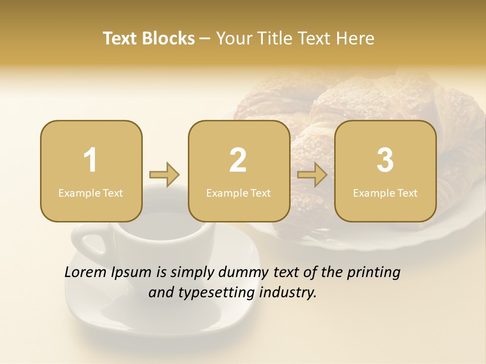 Aromatic Croissants Wake Up PowerPoint Template