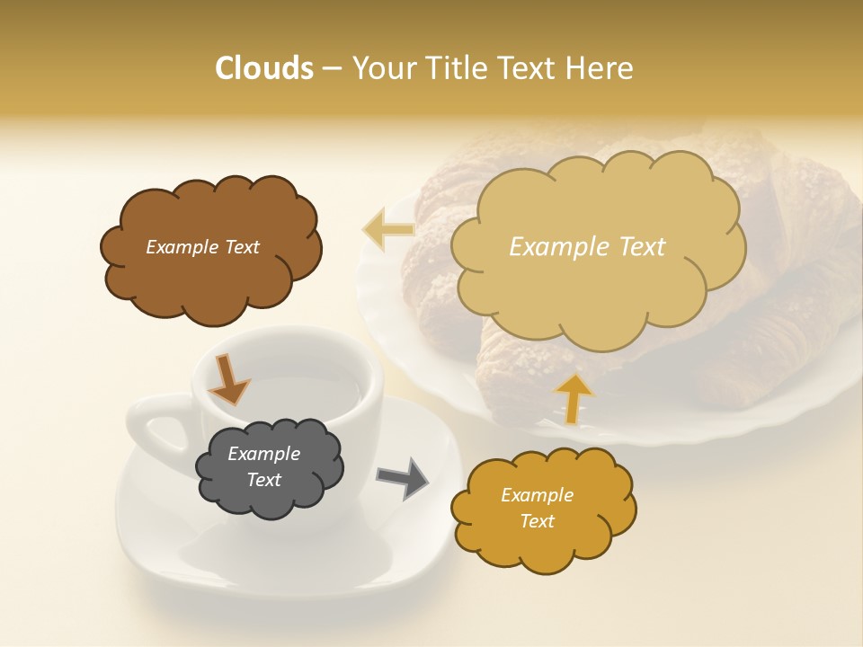 Aromatic Croissants Wake Up PowerPoint Template