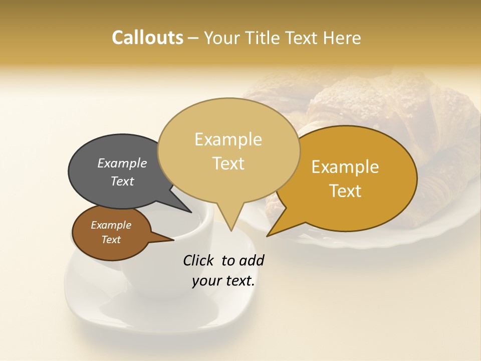 Aromatic Croissants Wake Up PowerPoint Template