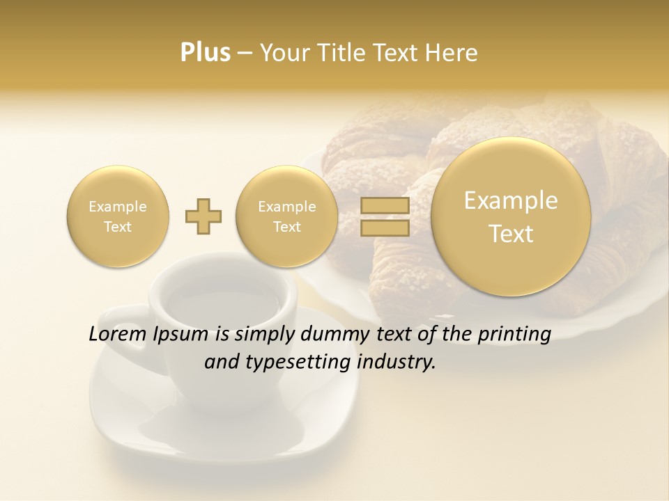 Aromatic Croissants Wake Up PowerPoint Template