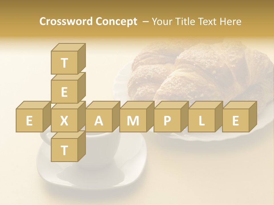 Aromatic Croissants Wake Up PowerPoint Template