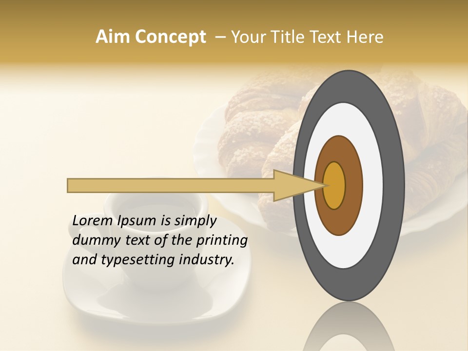 Aromatic Croissants Wake Up PowerPoint Template