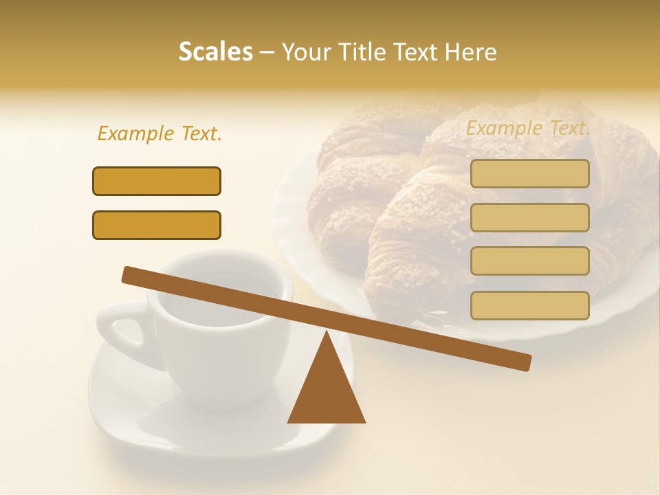 Aromatic Croissants Wake Up PowerPoint Template