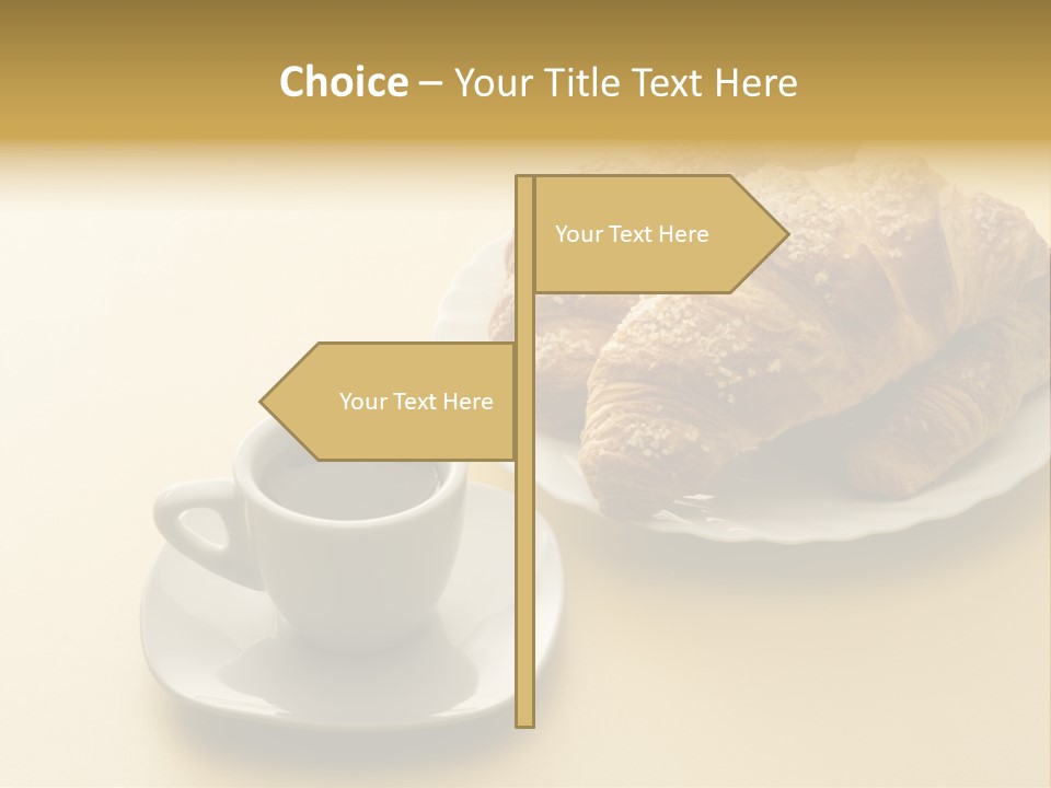 Aromatic Croissants Wake Up PowerPoint Template