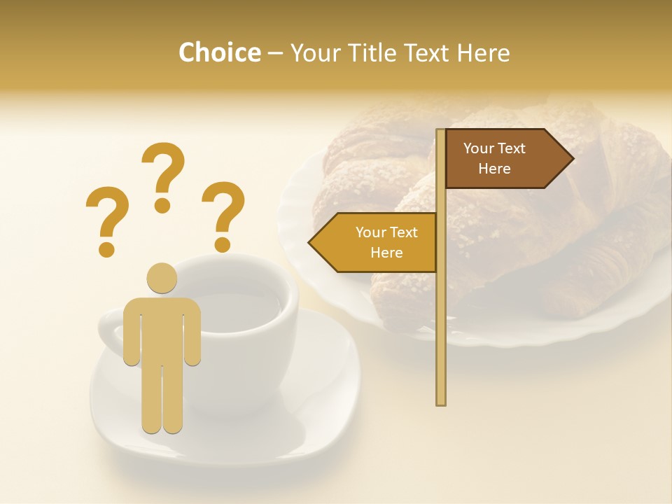 Aromatic Croissants Wake Up PowerPoint Template