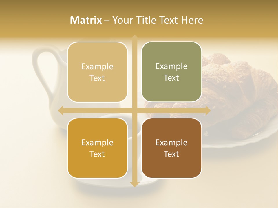 Breakfast Brioches Cup PowerPoint Template