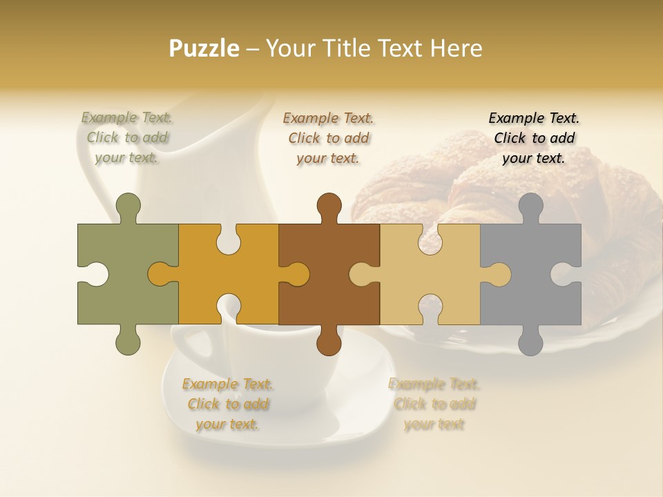 Breakfast Brioches Cup PowerPoint Template