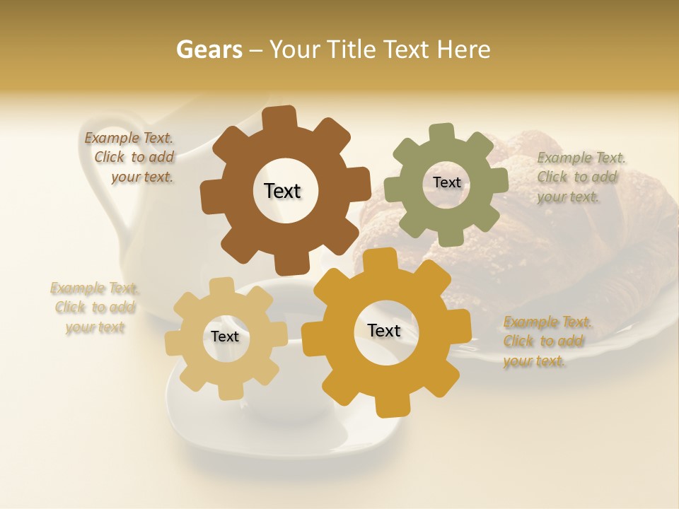 Breakfast Brioches Cup PowerPoint Template