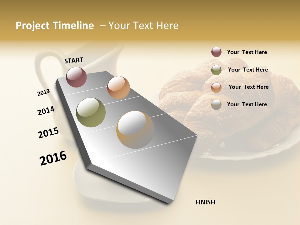 Breakfast Brioches Cup PowerPoint Template