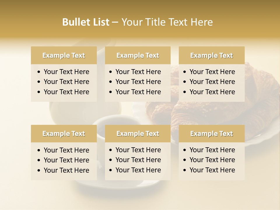 Breakfast Brioches Cup PowerPoint Template