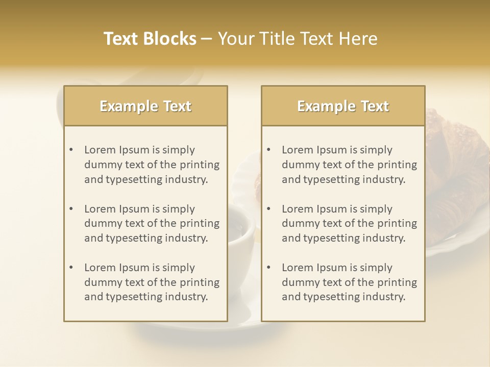 Breakfast Brioches Cup PowerPoint Template