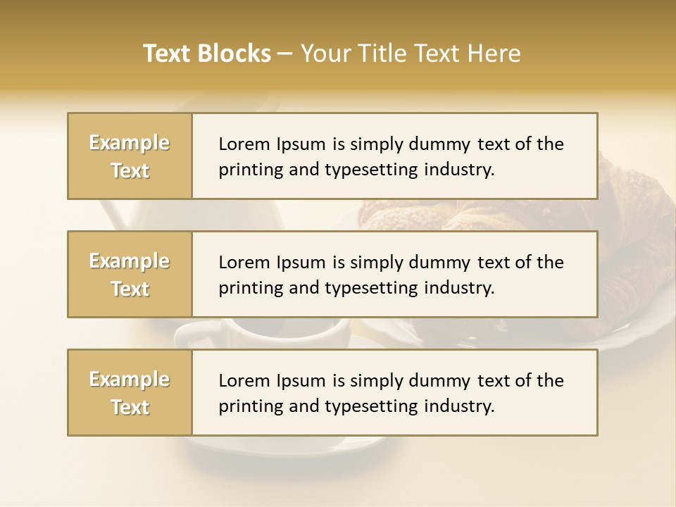 Breakfast Brioches Cup PowerPoint Template