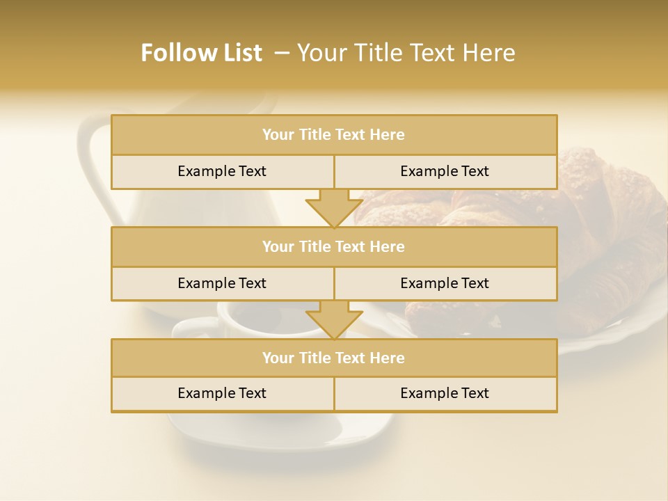 Breakfast Brioches Cup PowerPoint Template