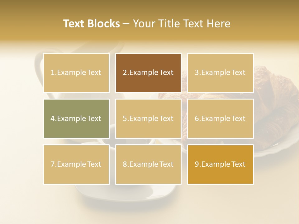 Breakfast Brioches Cup PowerPoint Template