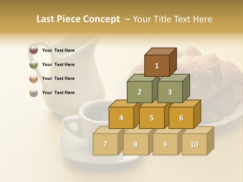 Breakfast Brioches Cup PowerPoint Template