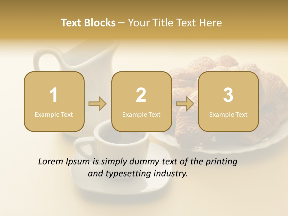 Breakfast Brioches Cup PowerPoint Template