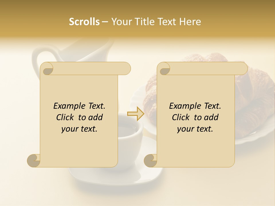 Breakfast Brioches Cup PowerPoint Template