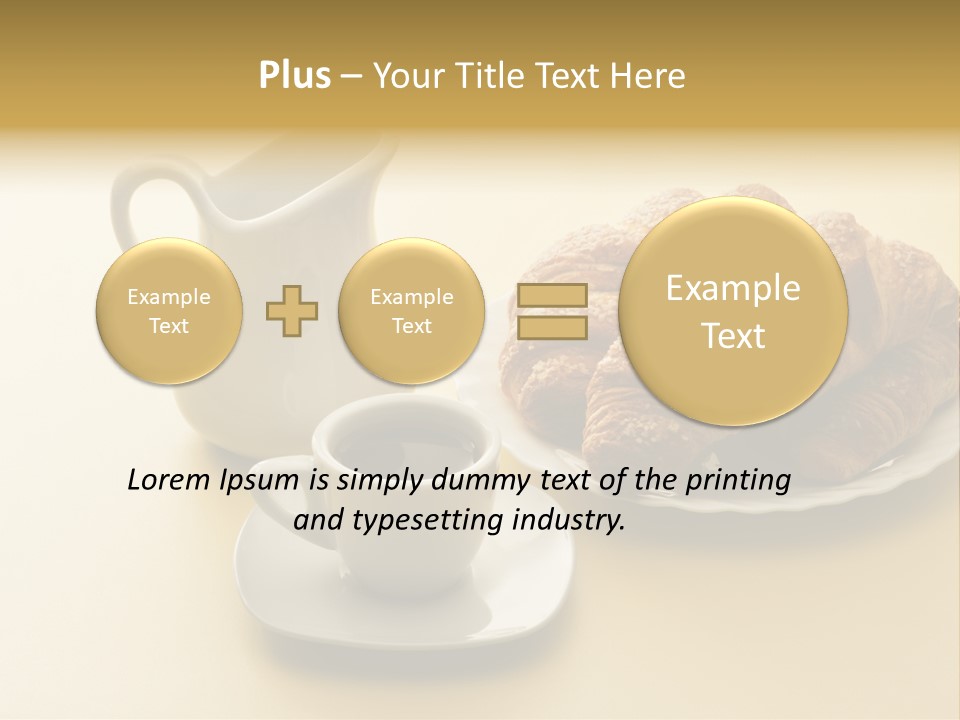 Breakfast Brioches Cup PowerPoint Template