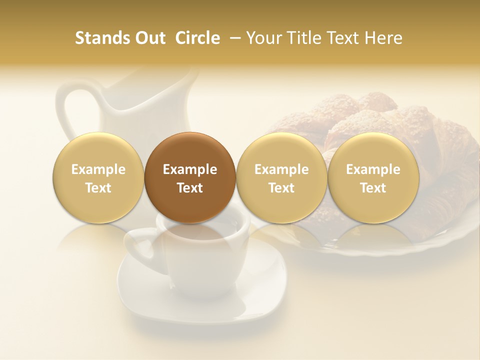 Breakfast Brioches Cup PowerPoint Template