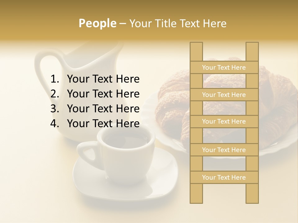 Breakfast Brioches Cup PowerPoint Template