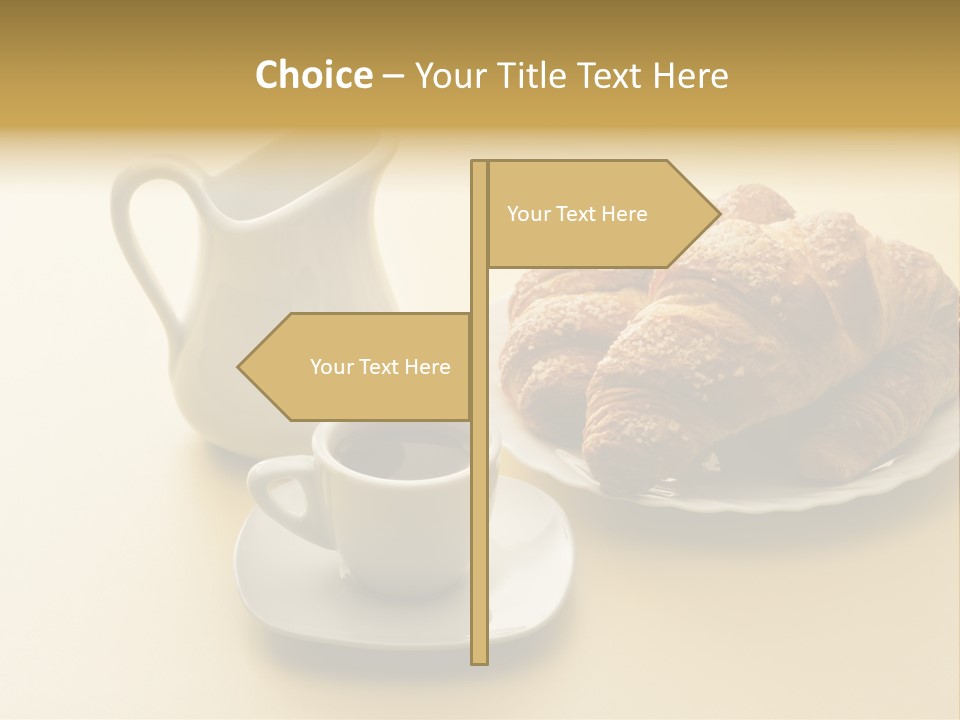 Breakfast Brioches Cup PowerPoint Template