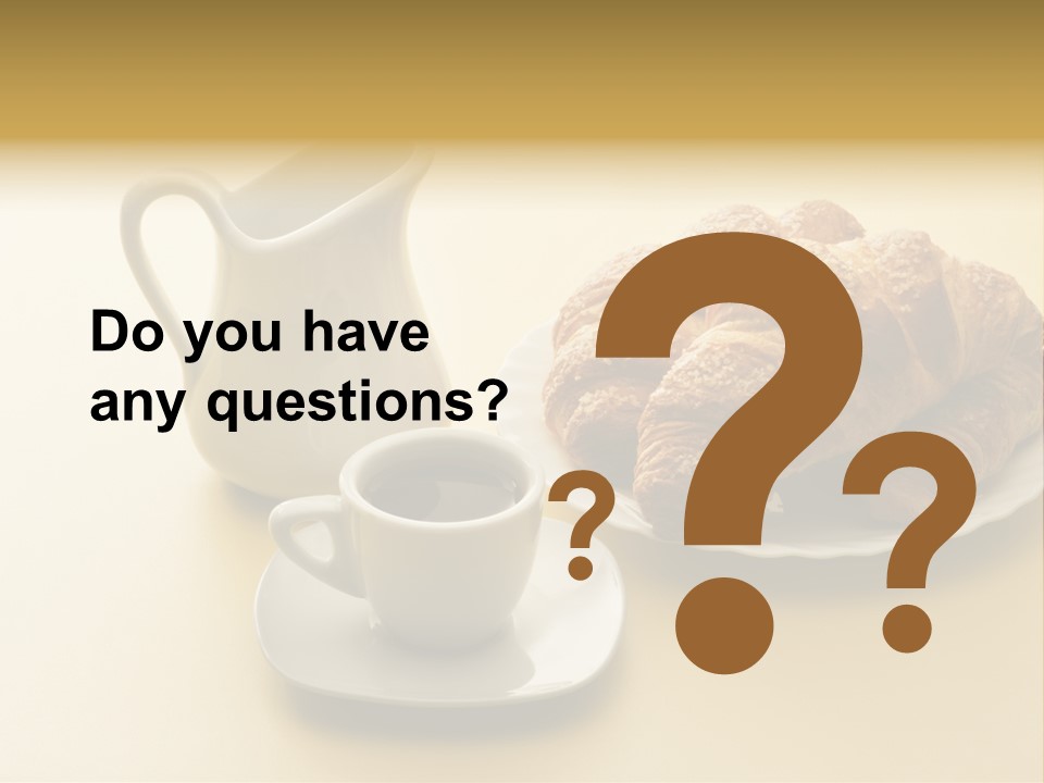 Breakfast Brioches Cup PowerPoint Template