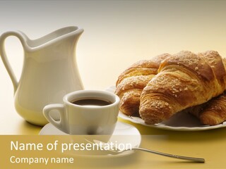 Breakfast Cup Espresso PowerPoint Template