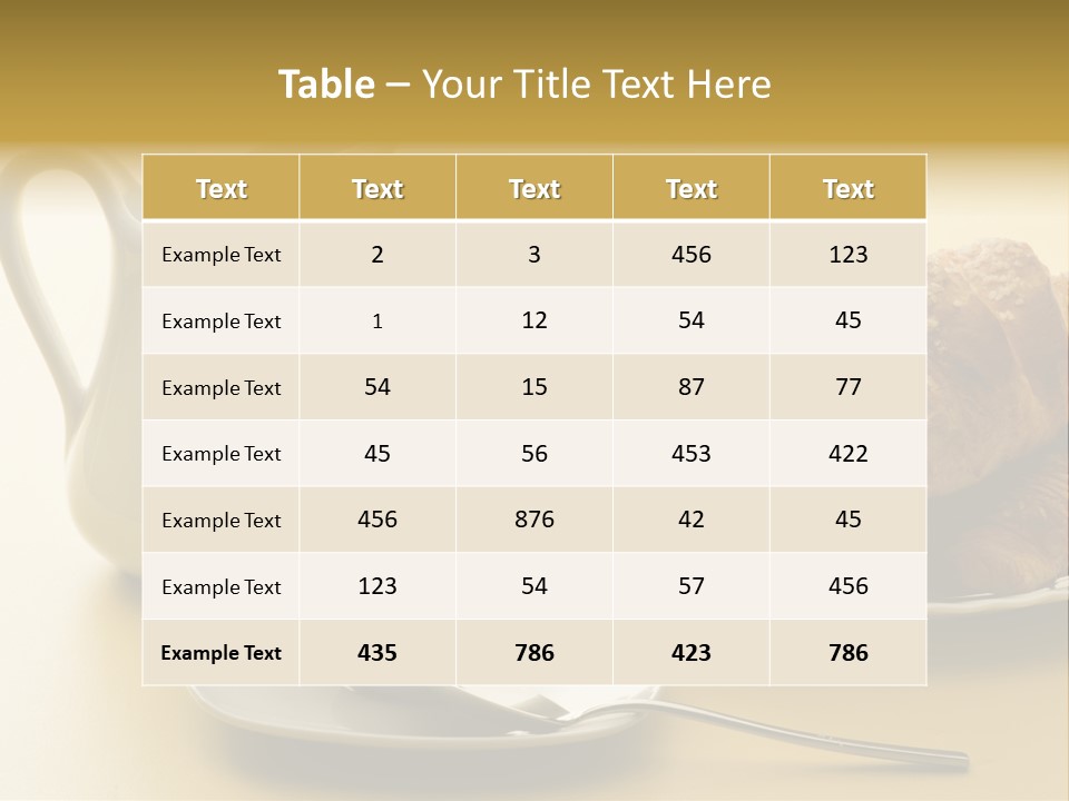 Breakfast Cup Espresso PowerPoint Template