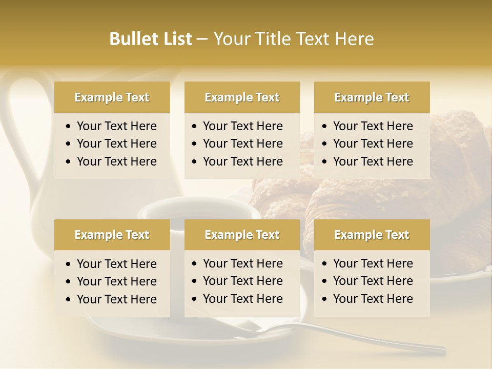 Breakfast Cup Espresso PowerPoint Template