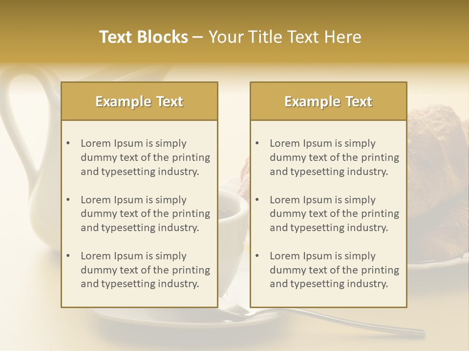 Breakfast Cup Espresso PowerPoint Template