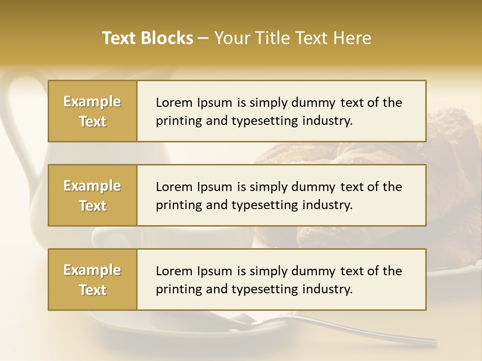 Breakfast Cup Espresso PowerPoint Template