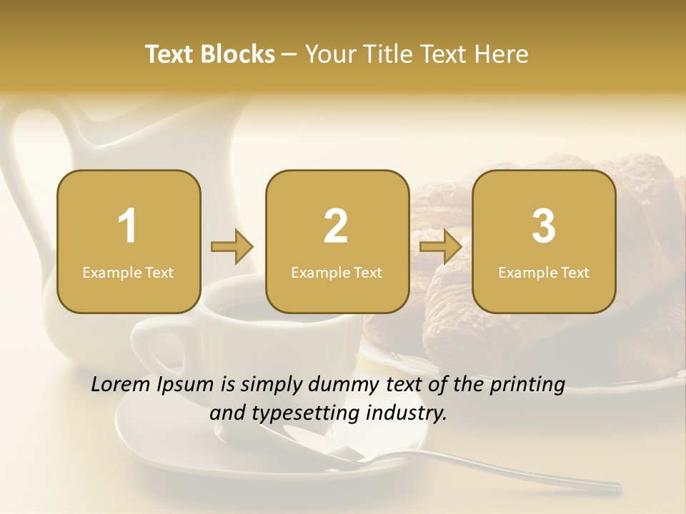 Breakfast Cup Espresso PowerPoint Template